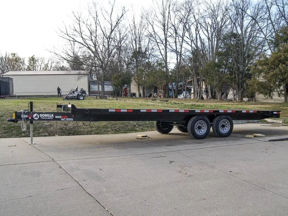 8.5×22 IBeam Deckover Equipment Trailer Straight Deck (2) 5200lb Axles — view 4