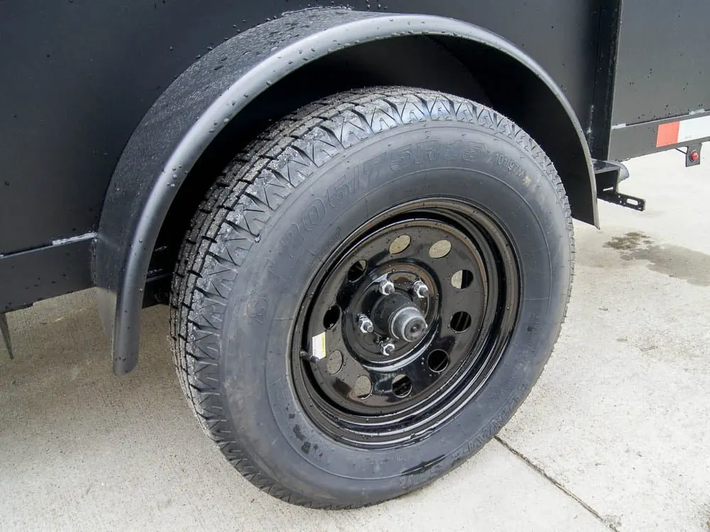 5×10 Utility Trailer with 18in Metal Sides 3500lb Axle — view 12