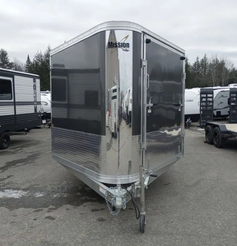 2024 Mission Trailers 101×24 Aluminum 4/5-Place Drive In/Out Deckover w/Galvanized Pkg, Canopy — view 4