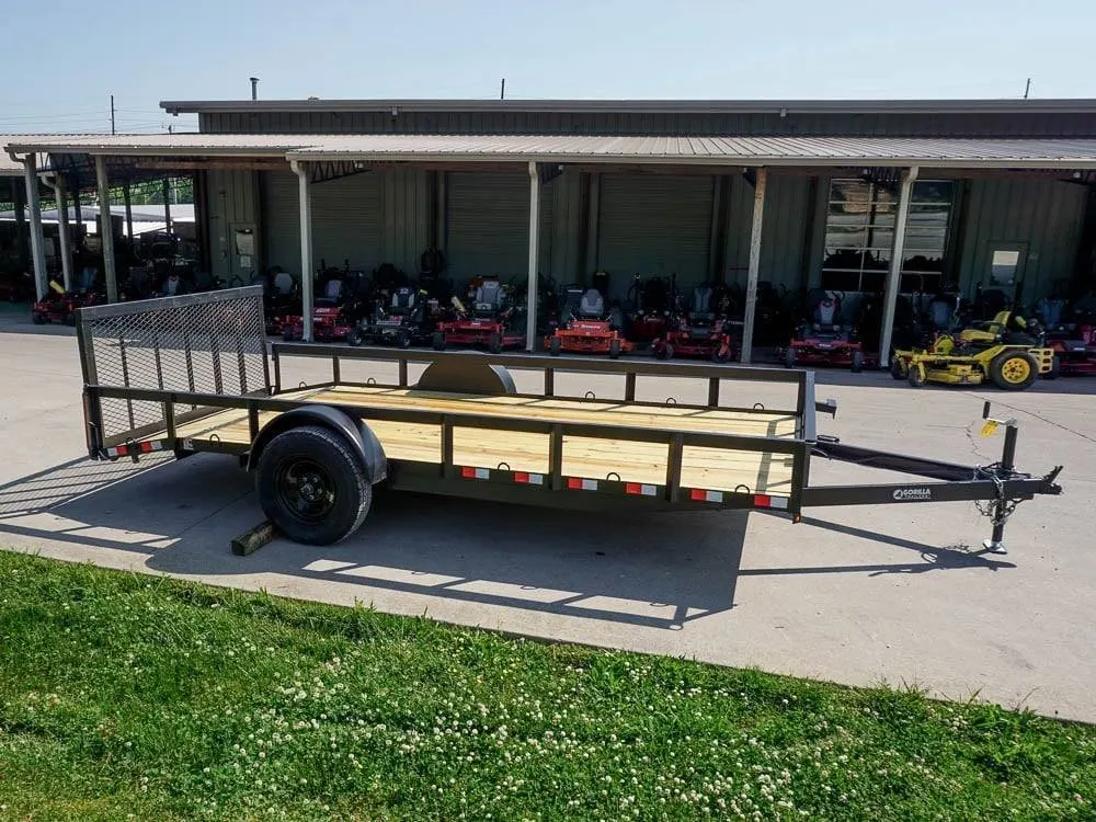 7×14 Dovetail Utility Trailer 3500lb Axle — view 7