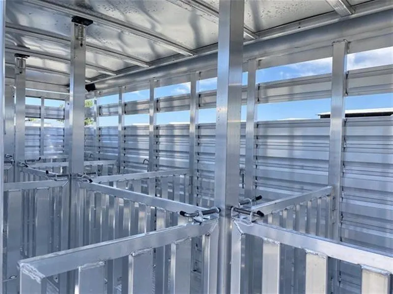 2024 Exiss Exhibitor Mini 615 Bumper Pull Stock Trailer, 8 pens — view 10
