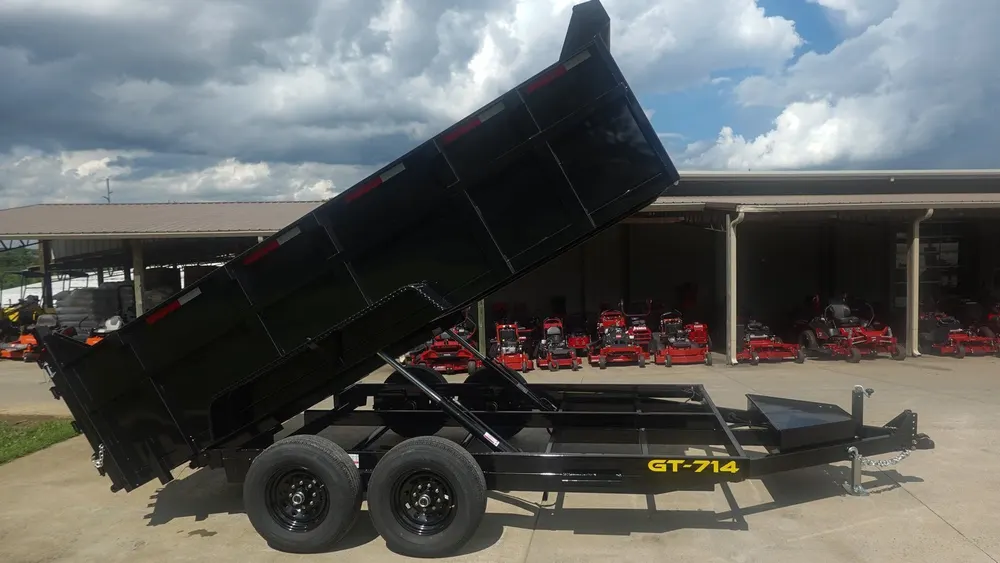 7×14 Hydraulic Dump Trailer 3ft Sides 2-7k Axles GVWR 14K — view 8