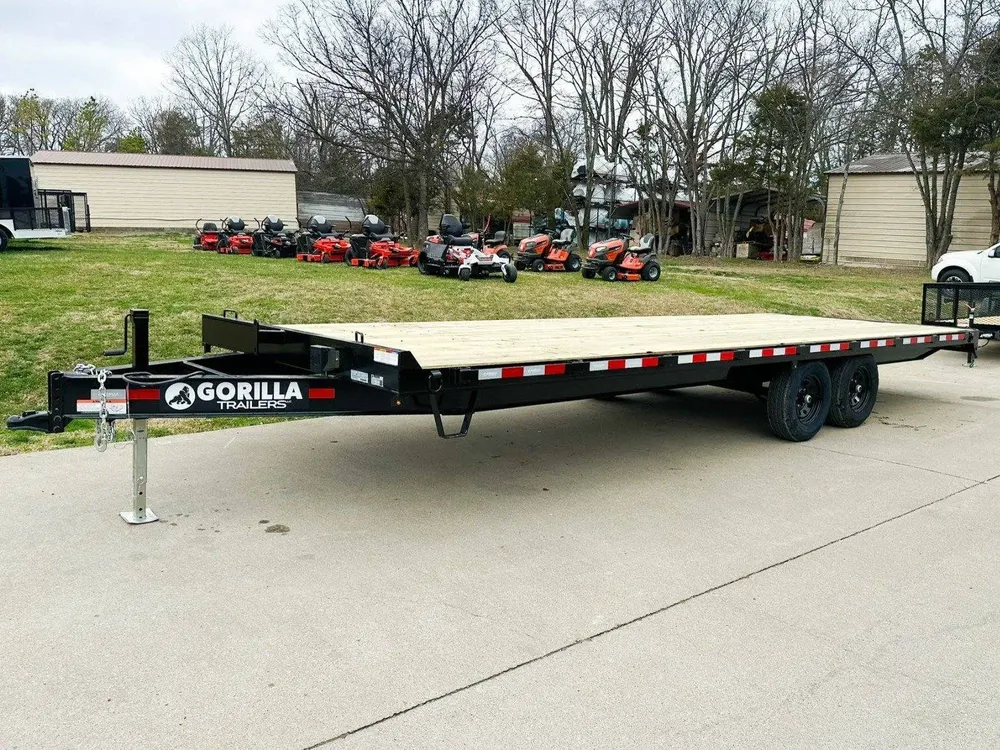 8.5×24 IBeam Deckover Equipment Trailer Straight Deck (2) 5200lb Axles — view 3