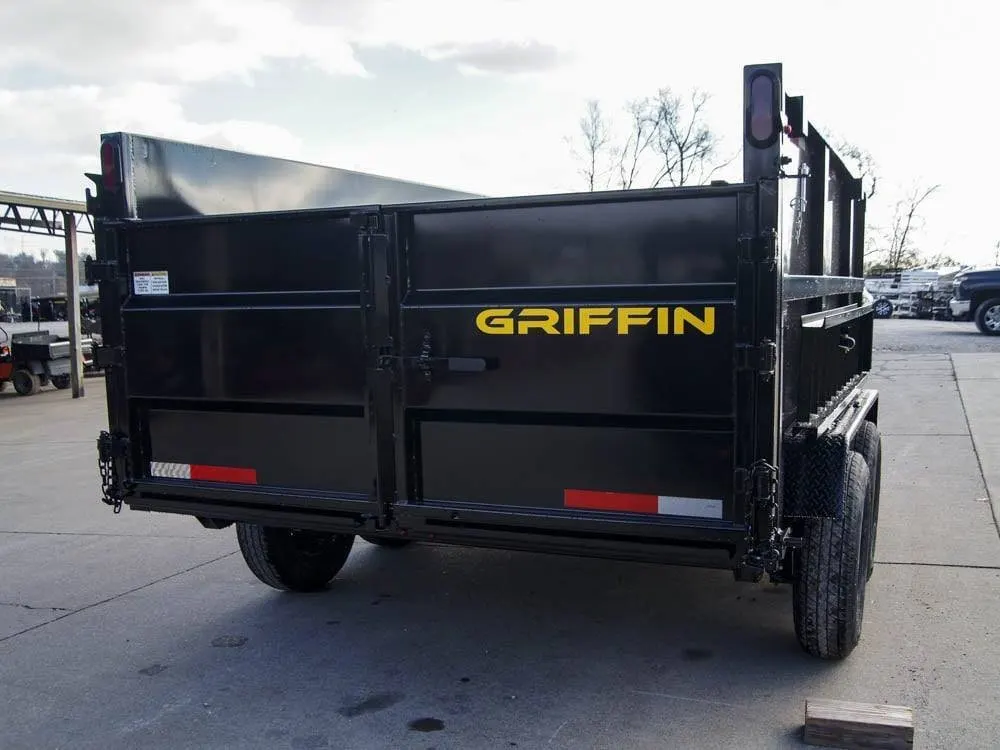7×12 Hydraulic Dump Trailer with 3ft Sides (2) 6K Axles — view 7