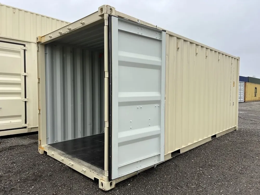20-Fuß-Lagercontainer One-Trip in Standardhöhe, beige
