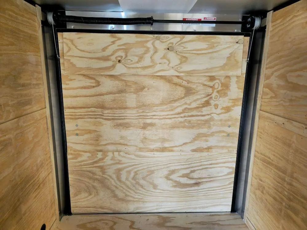 7×16 Charcoal V-Nose Enclosed Storage Trailer (2) 3,500lb Axles — view 12