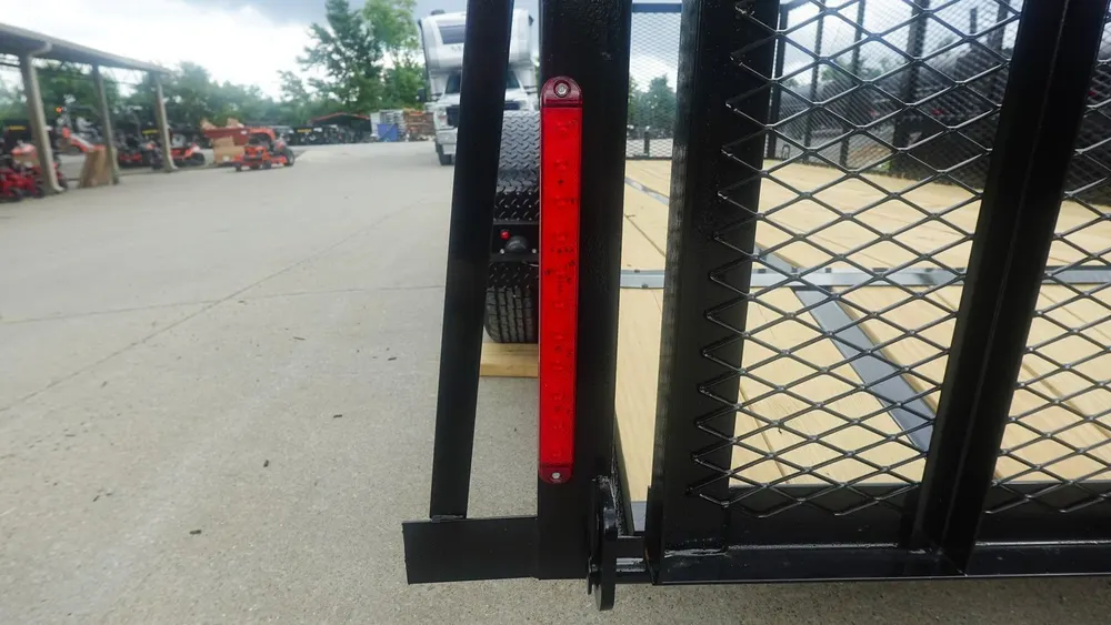 6.4×16 Dovetail Utility Trailer with 4ft Mesh Side (2) 3,500lb Axles — view 9