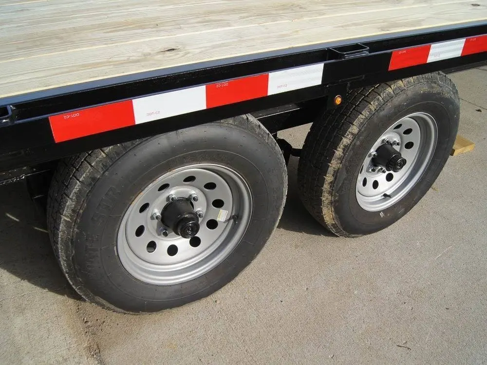 8.5×22 IBeam Deckover Equipment Trailer Straight Deck (2) 5200lb Axles — view 9
