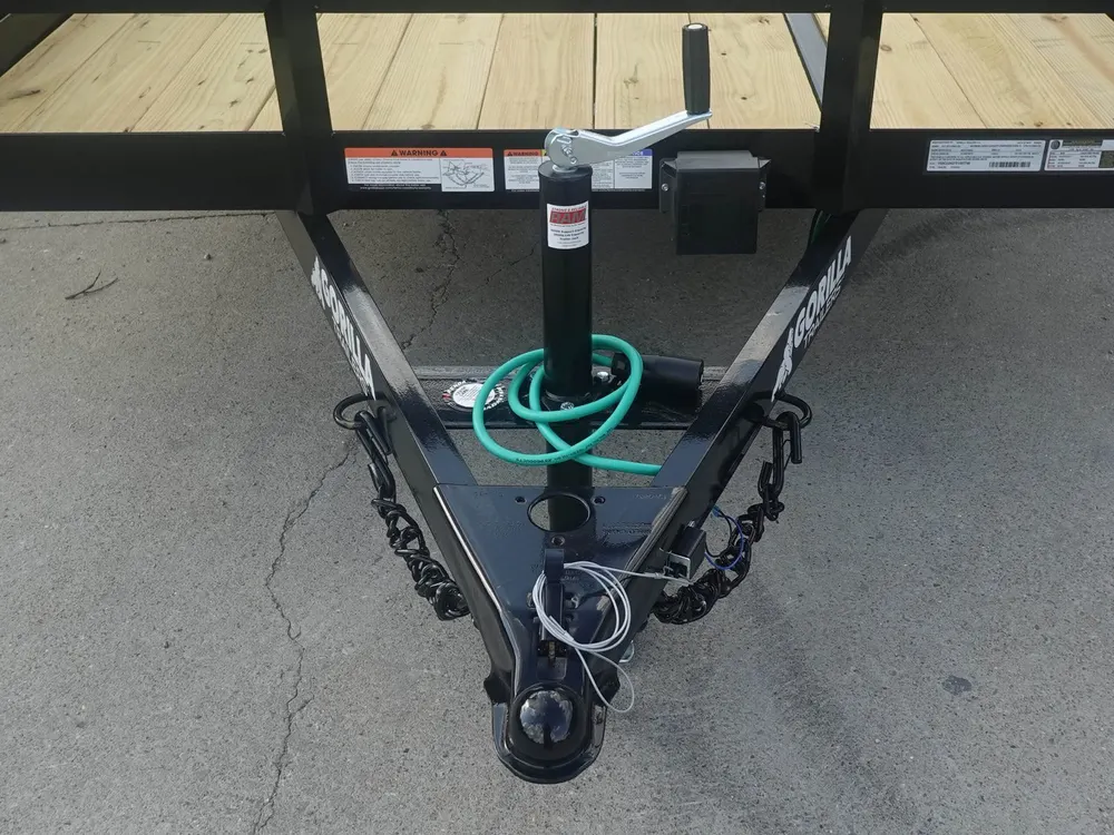 7×20 Heavy Duty Straight Deck Utility Trailer (2) 5,200lb Axles With (2) Side Gates 10K GVWR — view 12