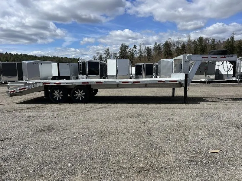 2024 Alum Line Trailers 8.5×24 13K Aluminum Gooseneck w/Flip-Over Ramps — view 7