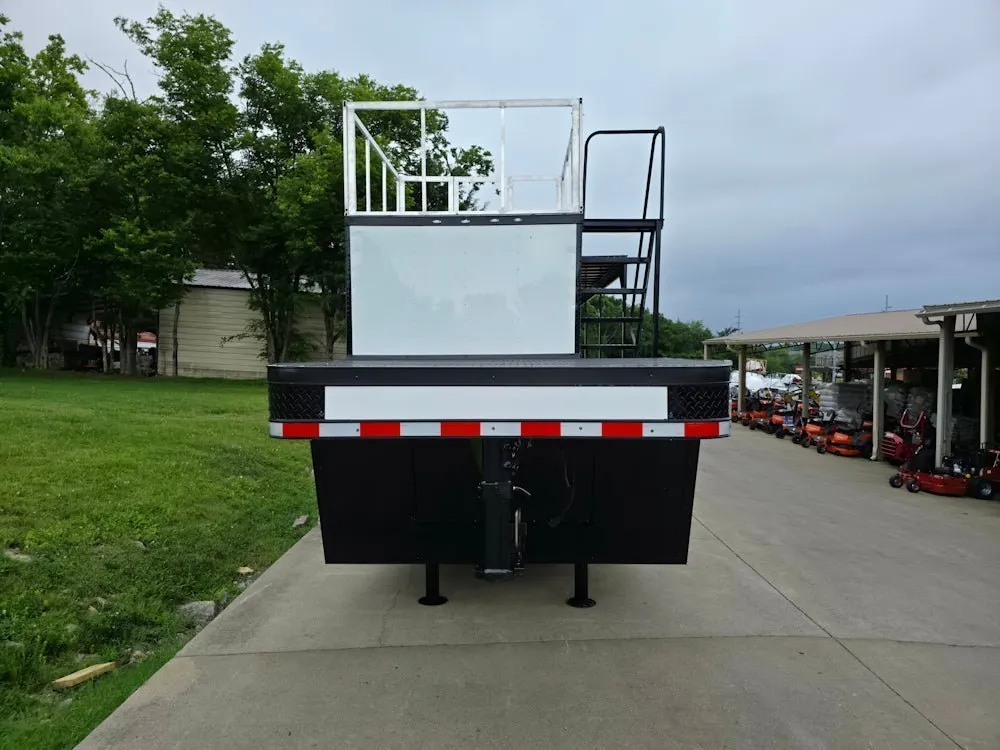 8.5″ X 38″ White Custom  and Equipment Trailer — view 2