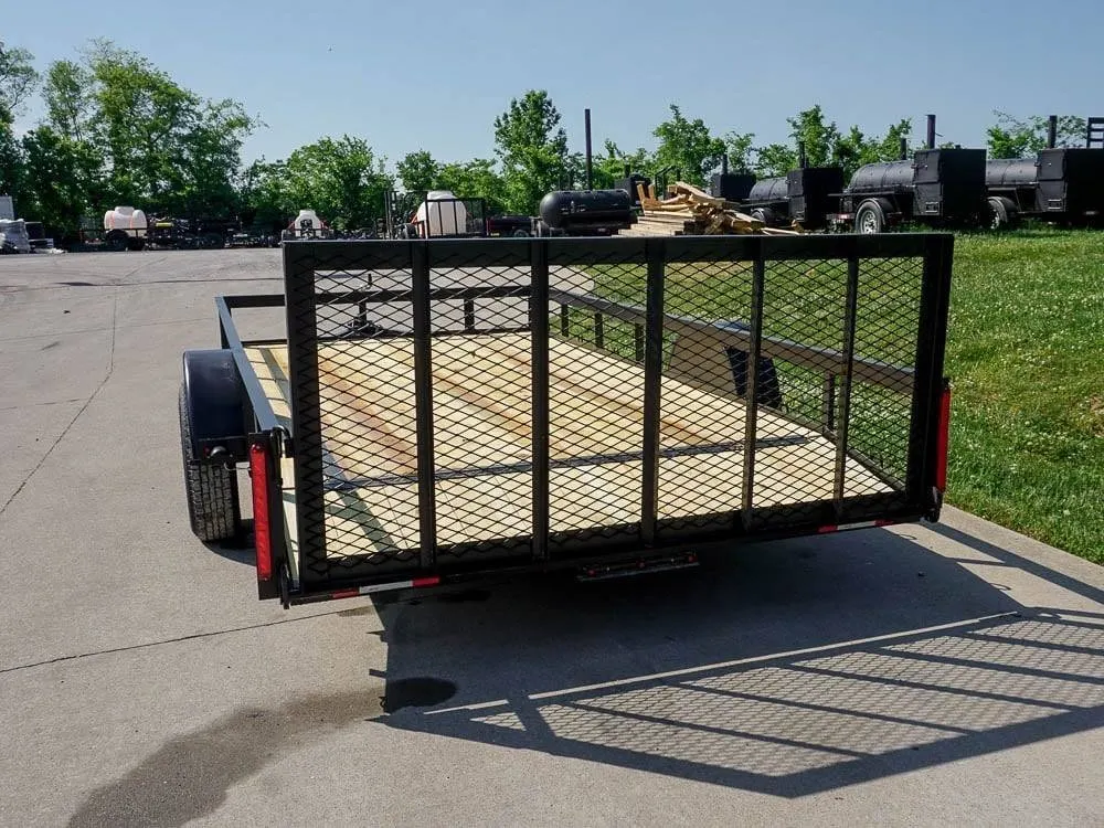 7×14 Dovetail Utility Trailer 3500lb Axle — view 5