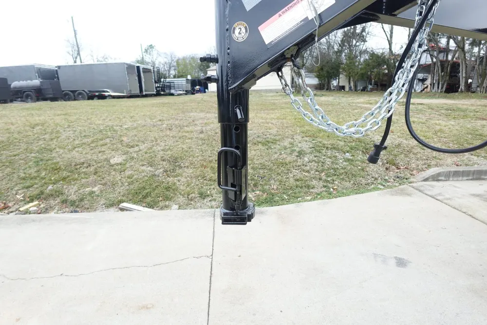 7×14 Gooseneck Equipment Trailer (2) 7K Axles with Stand-Up Ramps 14k Gvwr — view 9