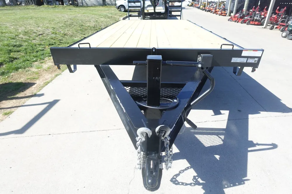 8.5×20 I-Beam Deckover Trailer (2) 7K Axles Stand-Up Ramps — view 3