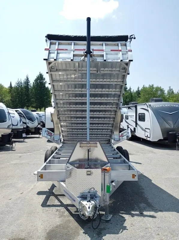 2025 Mission Trailers 7×16 14K Aluminum Hydraulic Dump w/Ramps, HD D-Rings, Barn Doors, Tarp Kit — view 5