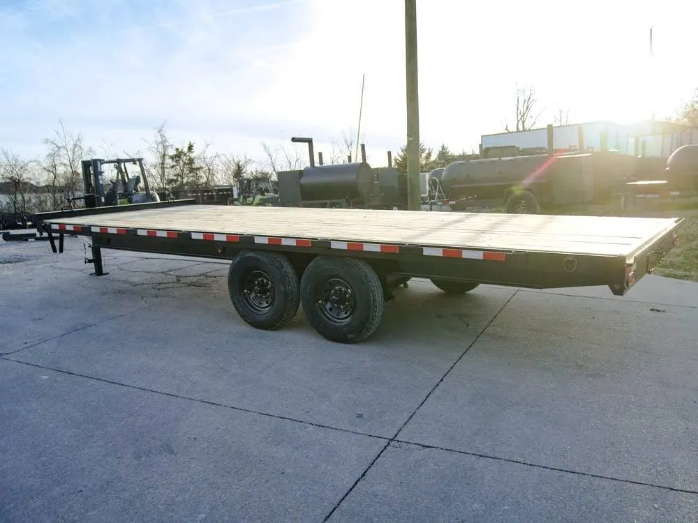 8.5×22 Straight Deckover Trailer (2) 7K Axles with Slide Out Ramps — view 5