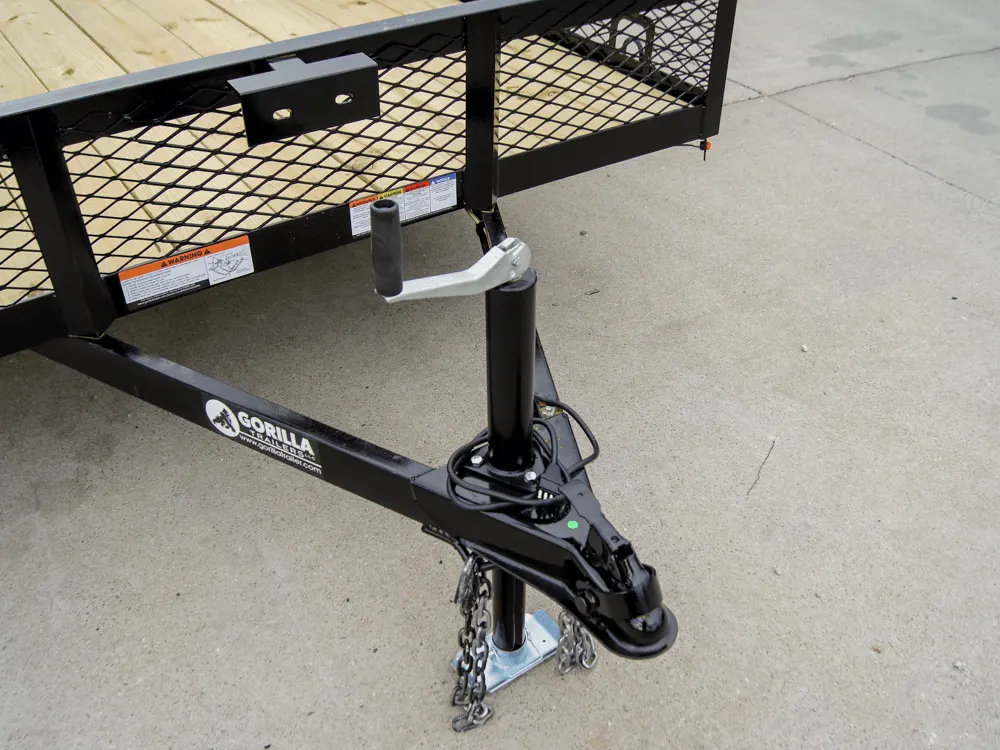 6.4×12 Dovetail Utility Trailer with 1ft Mesh Sides 3,500lb Axle — view 10
