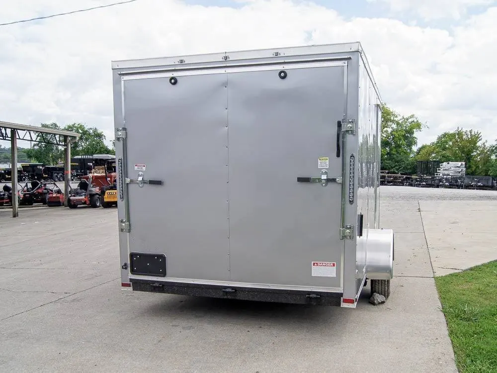 7×12 Silver Frost V-Nose Enclosed Trailer 3,500lb Axles — view 8