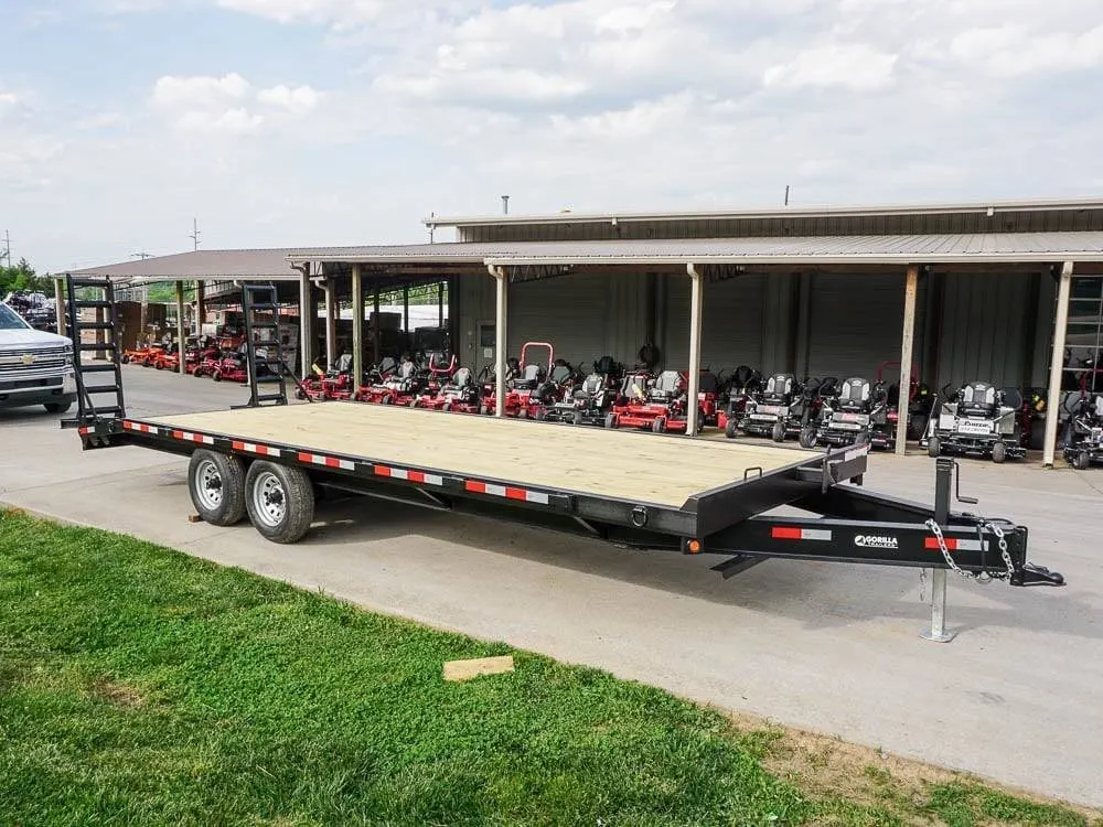 8.5×22 Deckover I-Beam Trailer (2) 5,200lb Axles Stand-Up Ramps — view 10