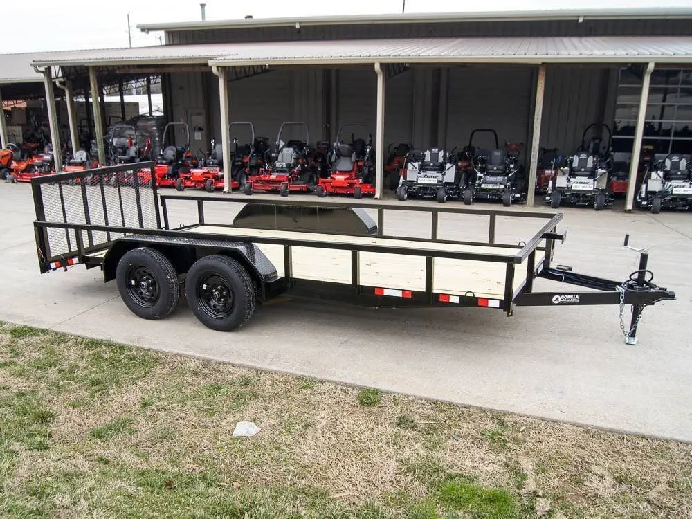 6.4×16 Tube Top Dovetail Utility Trailer (2) 3,500lb Axles — view 7