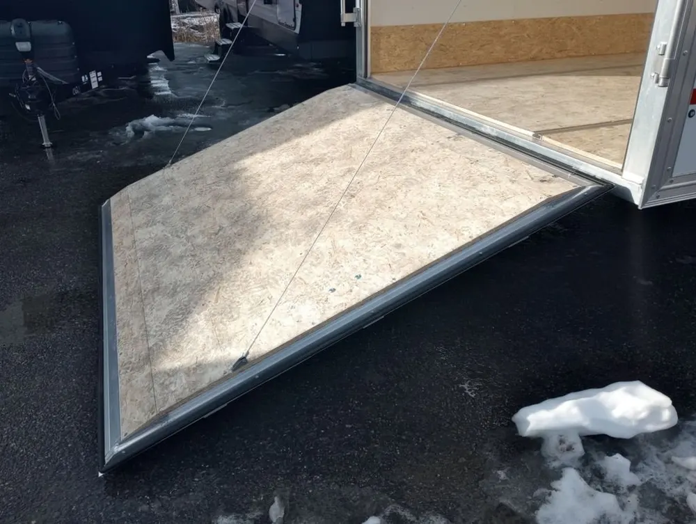 2024 Mission Trailers 101×24 Aluminum 4/5-Place Drive In/Out Deckover w/Galvanized Pkg, Canopy — view 12