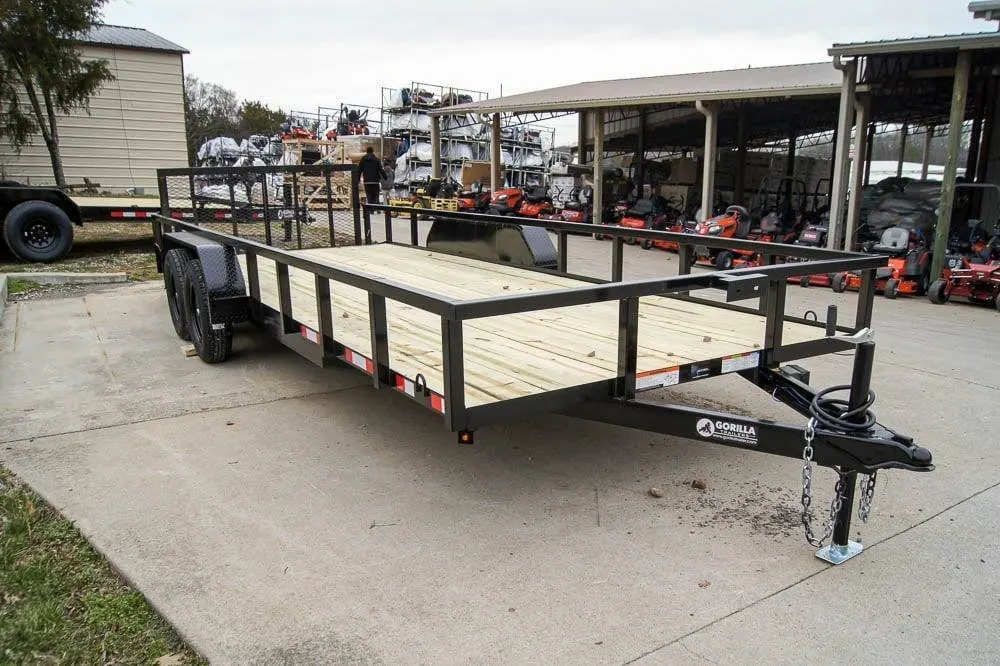 7×20 Tube Top Dovetail Utility Trailer (2) 3500lb Axles — view 8