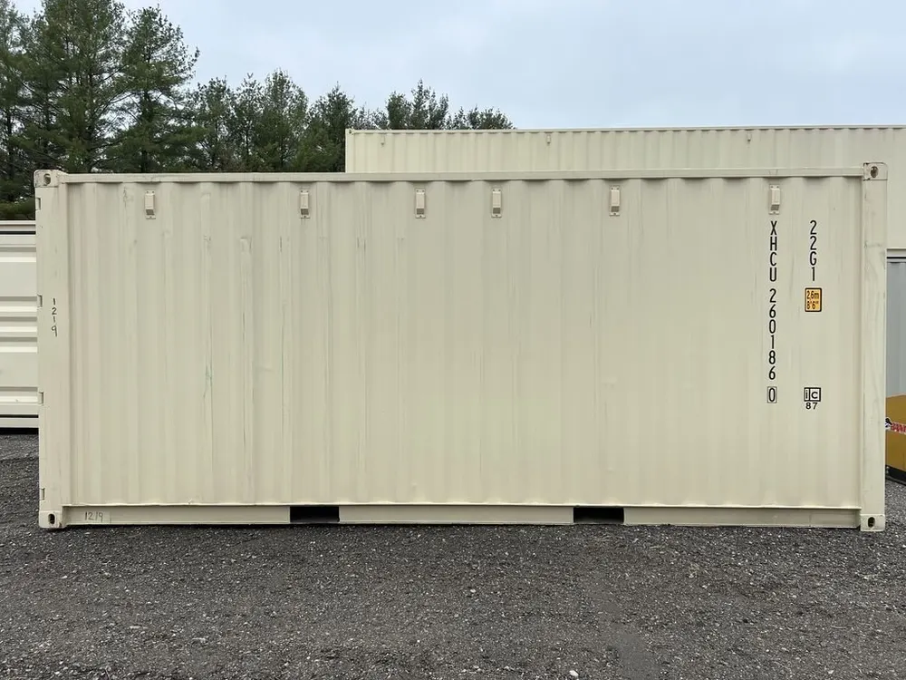 20-Fuß-Lagercontainer One-Trip in Standardhöhe, beige