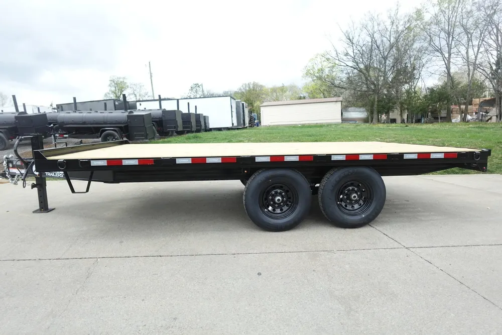 8.5×16 I-Beam Deckover Equipment Trailer 2 7k axles 14k GVWR — view 4