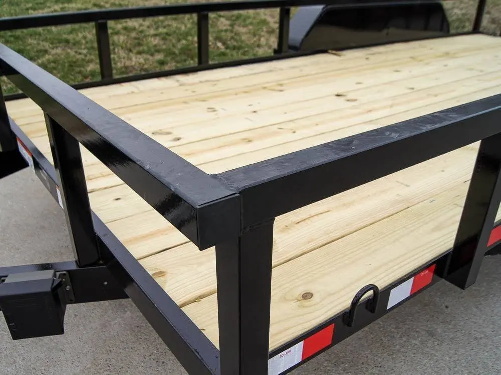 6.4×16 Tube Top Dovetail Utility Trailer (2) 3,500lb Axles — view 11