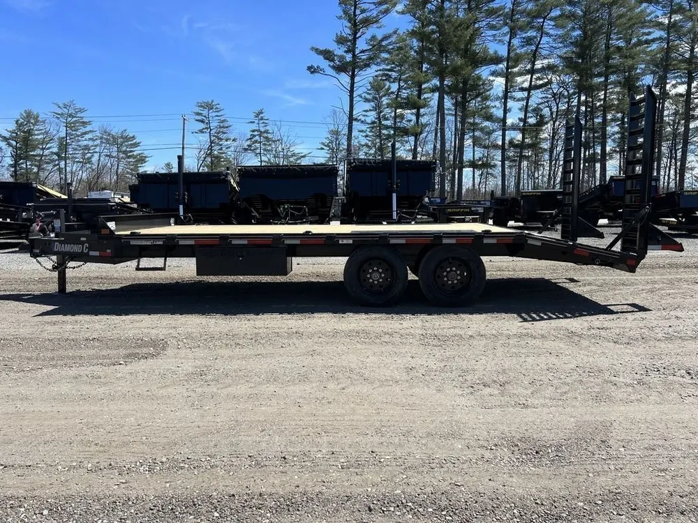 2024 Diamond C 8.5×20 20K Deckover Equipment Trailer w/ 72” Flip-Knee Ramps — view 4