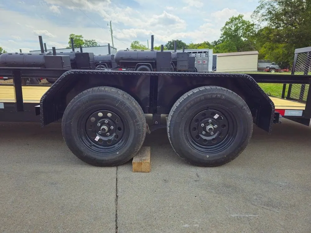 7×20 Utility Trailer Dovetail Powder Coated (2) 3500lb Axles 7k GVWR — view 8