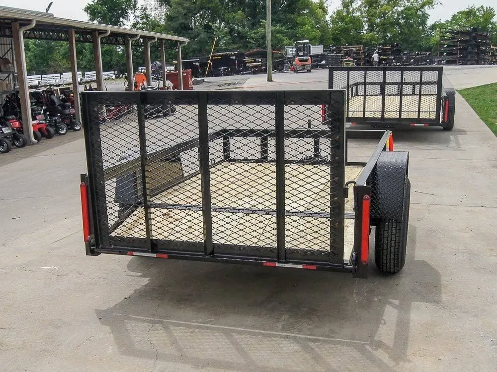5×8 Powder Coated Dovetail Utility Trailer Single 3,500lb Axle — view 4