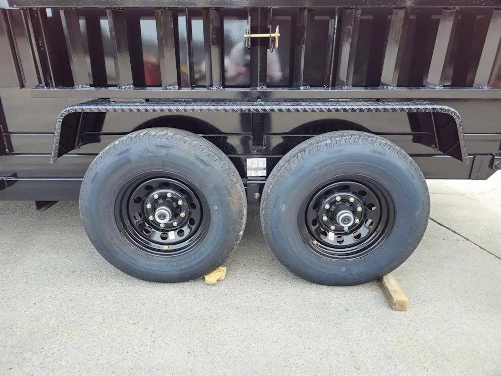 7×14 Hydraulic Dump Trailer with 4ft Sides (2) 7K Axles — view 5