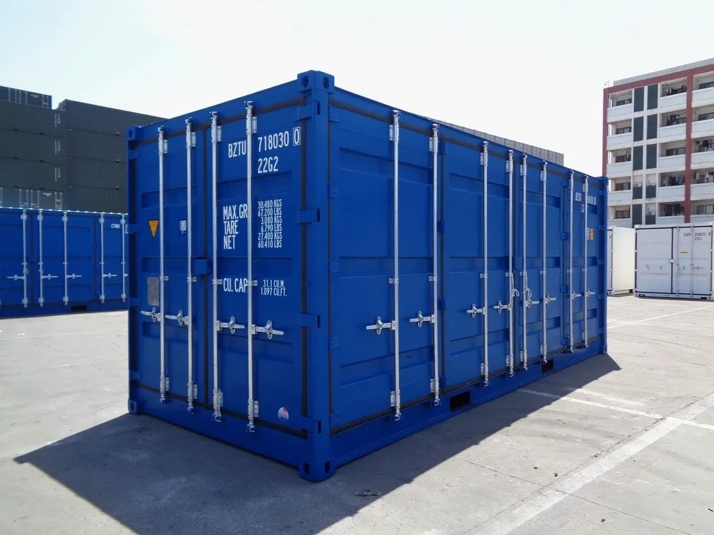 20-Fuß-Open-Side-Container mit seitlichen Flügeltüren