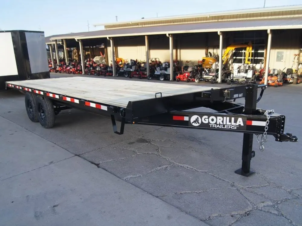 8.5×22 Straight Deckover Trailer (2) 7K Axles with Slide Out Ramps — view 9
