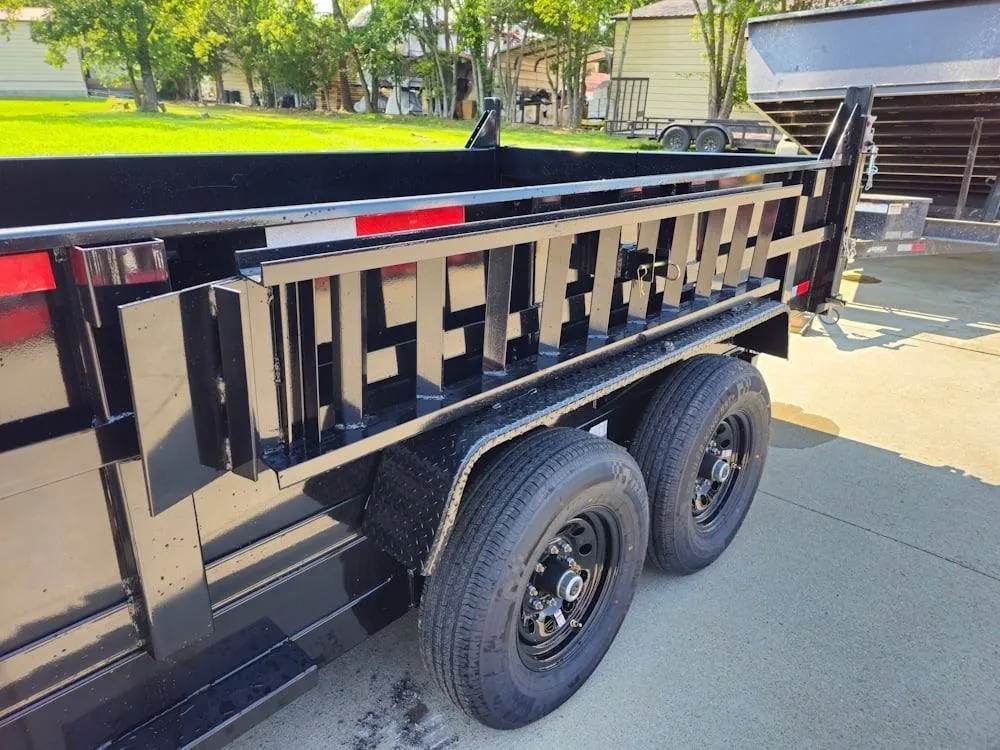 7×14 Telescopic Hydraulic Dump Trailer with 2ft Sides (2) 7K Axles 14K GVWR — view 5