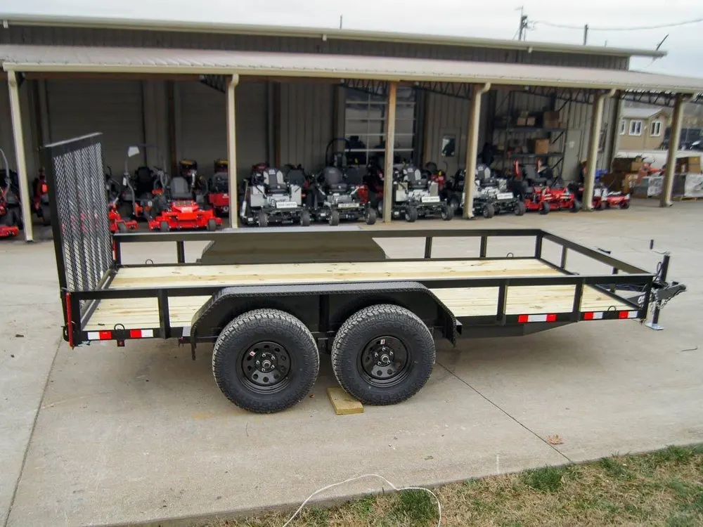 6.4×14 Straight Deck Off Road ATV/UTV Utility Trailer (2) 3,500lb Axles — view 7