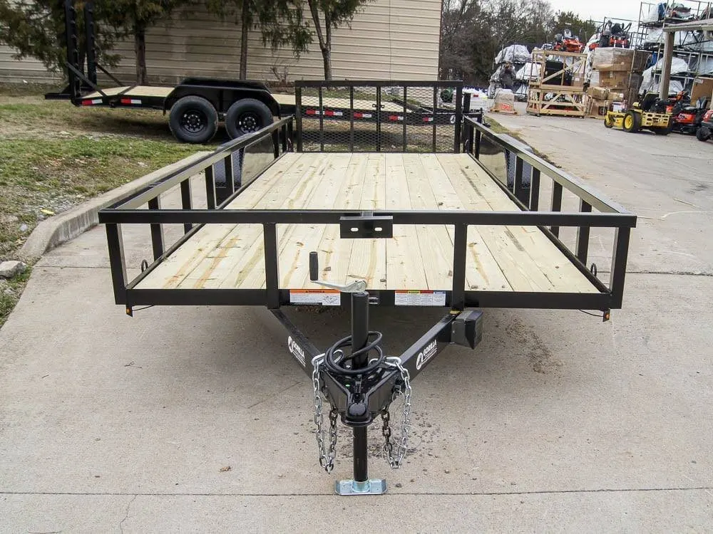 7×20 Tube Top Dovetail Utility Trailer (2) 3500lb Axles — view 3