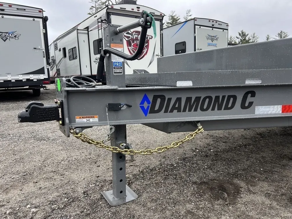2024 Diamond C 8.5×20 20K Deckover Equipment Trailer w/ 72” Flip-Knee Ramps — view 9