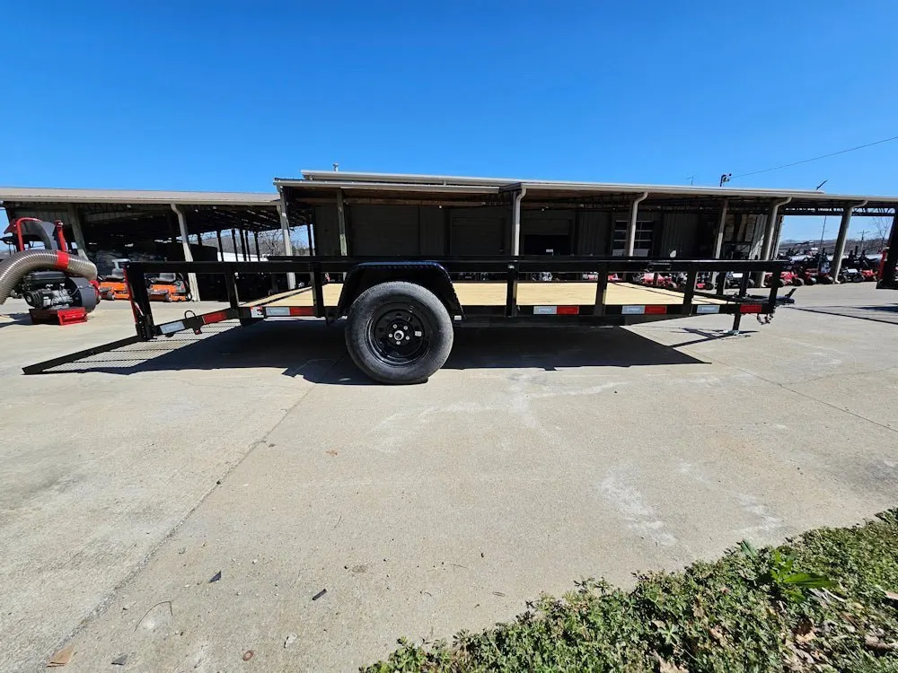 6’4″ x 14 Utility Trailer Dovetail With Gate Powder Coated 3,500lb Axle — view 5
