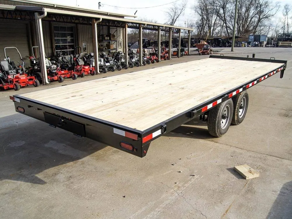8.5×22 IBeam Deckover Equipment Trailer Straight Deck (2) 5200lb Axles — view 7