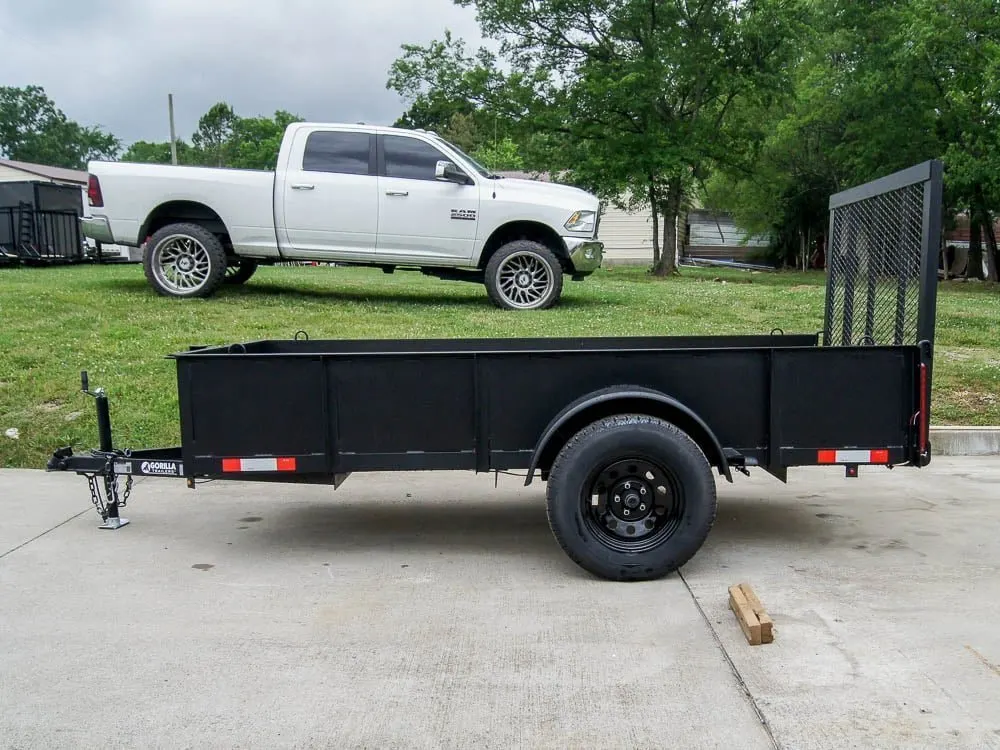 5×10 Utility Trailer with 18in Metal Sides 3500lb Axle — view 3