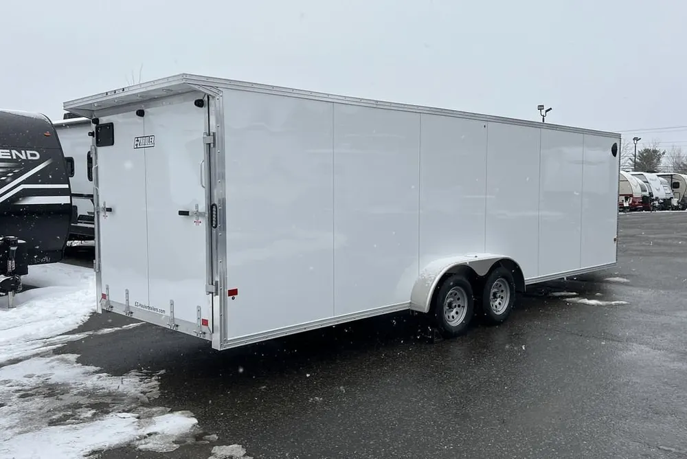 2024 E-Z Hauler 7×24 Aluminum 4-Place Drive In/Out w/Tapered Ramps, Rear Canopy — view 8