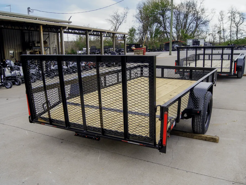 6.4×12 Dovetail Utility Trailer with 1ft Mesh Sides 3,500lb Axle — view 5