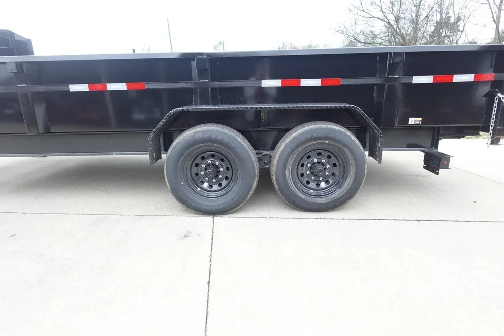 7×16 Gorilla Telescopic Gooseneck IBeam Dump Trailer 2ft Sides (2) 7K Axles — view 4