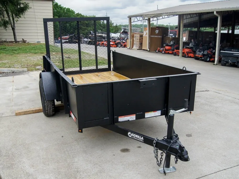5×10 Utility Trailer with 18in Metal Sides 3500lb Axle — view 7