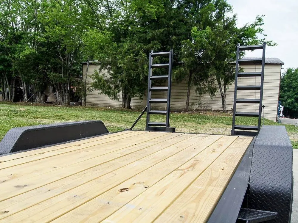 7×16 IBeam Equipment Trailer (2) 5200lb Axles with Stand-Up Ramps — view 10