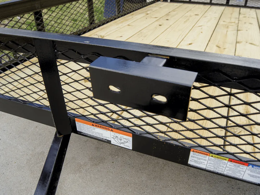 6.4×12 Dovetail Utility Trailer with 1ft Mesh Sides 3,500lb Axle — view 11