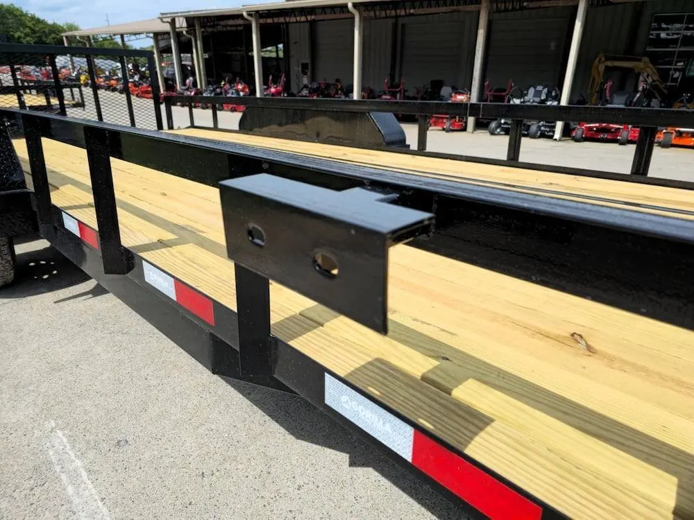 7×20 Utility Trailer Dovetail Powder Coated (2) 3500lb Axles 7k GVWR — view 12