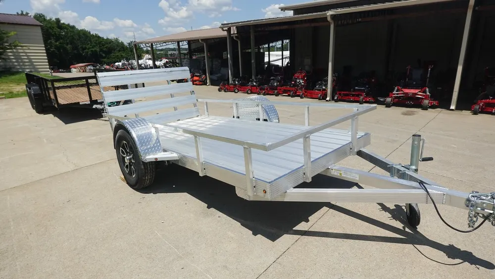 5′ x 10′ Aluminum Utility Trailer W Gate and Mag Wheels 3500lb Axle — view 3